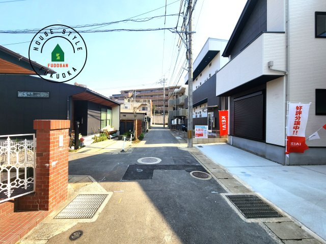 福岡市東区香椎駅東1丁目第3-1棟（1号棟）　の前面道路含む現地写真|前面道路です。
