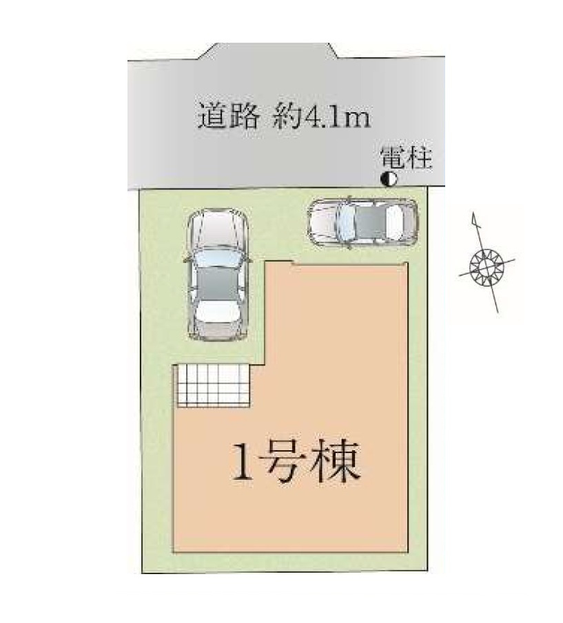 福岡市東区香椎駅東1丁目第3-1棟（1号棟）　の区画図|配置図（1号棟）