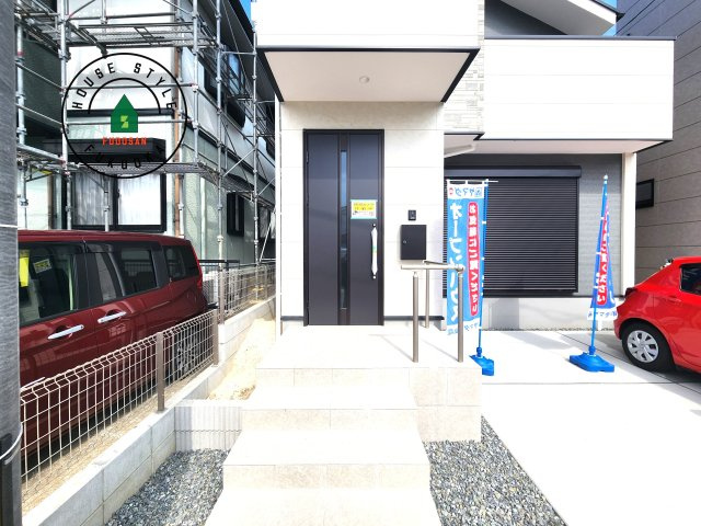 福岡市博多区諸岡3丁目第2-2棟（1号棟）　の外観：施工例|おでかけの時も帰った時も、「我が家」を最初に感じでもらえる素敵な空間に。