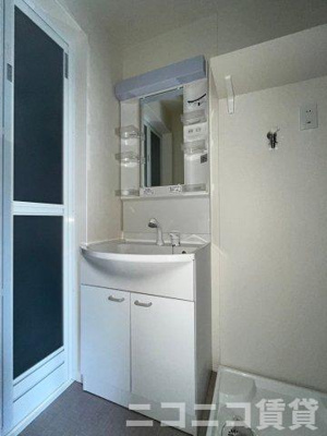 【洗面所】 | ハーモニーテラス東小岩Ⅲ | 別号室イメージの為、現状を優先致します。