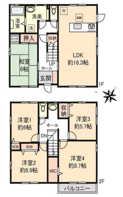 神戸市垂水区小束山２丁目戸建の間取り