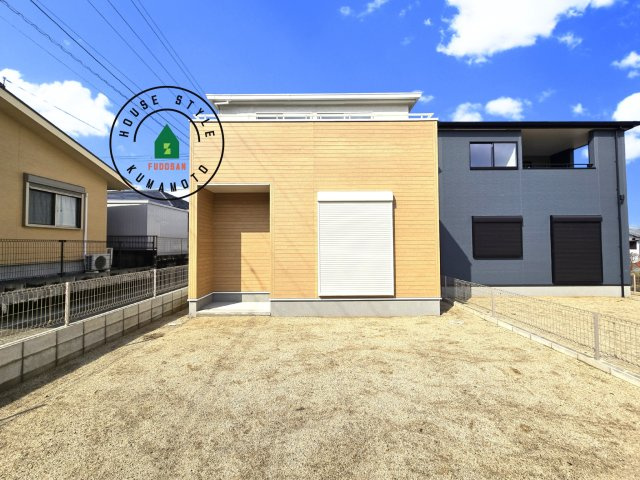 熊本市北区植木町広住第1₋2棟(1号棟)の外観|デザイン性のある外観です。