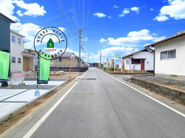 熊本市北区植木町広住第1₋2棟(2号棟)の前面道路含む現地写真|前面道路です。