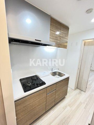 グランカーサ高井田のキッチン|コンパクトなキッチンで掃除もラクラク