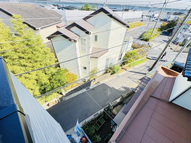 市川市稲荷木２丁目新築戸建【稲荷木小学校：10分】の展望|3F東側バルコニーより道路側眺望