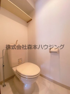 【トイレ】 | 　ハイツ中道 | 落ち着いた色調のトイレです