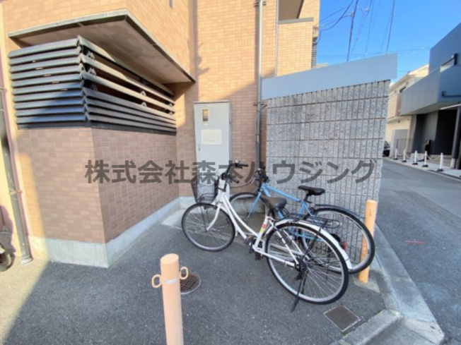 【その他共用部分】 | 　ハイツ中道 | 駐輪場です