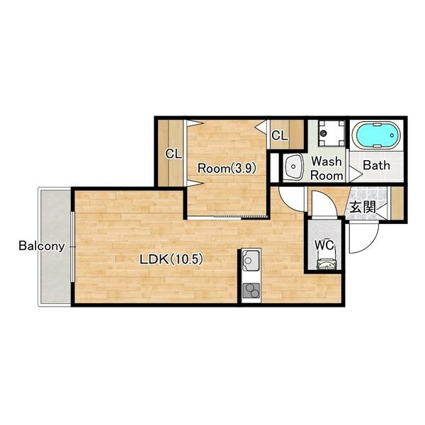 ジーメゾン岸和田スフィールの間取り