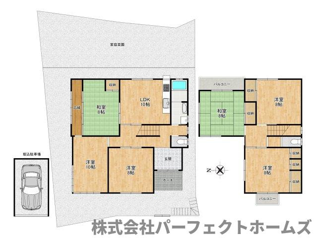 枚方市杉１丁目　中古戸建の間取り