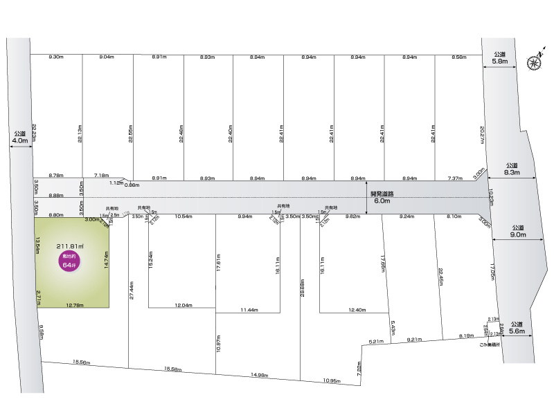【区画図】つくば市玉取　19号地