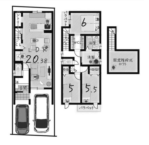 【土地図】 | 上桂前田町　建築条件付き売土地