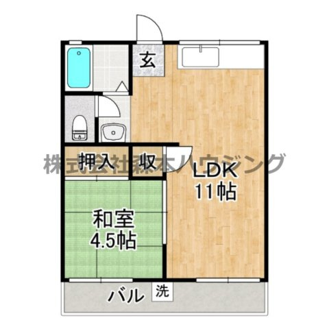 【間取り】 | 　グリーンハイツさんわA棟