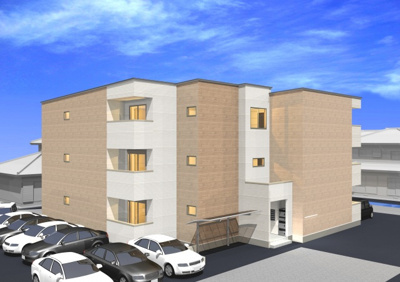 【外観パース】 | REGALEST 庭瀬Ⅱ