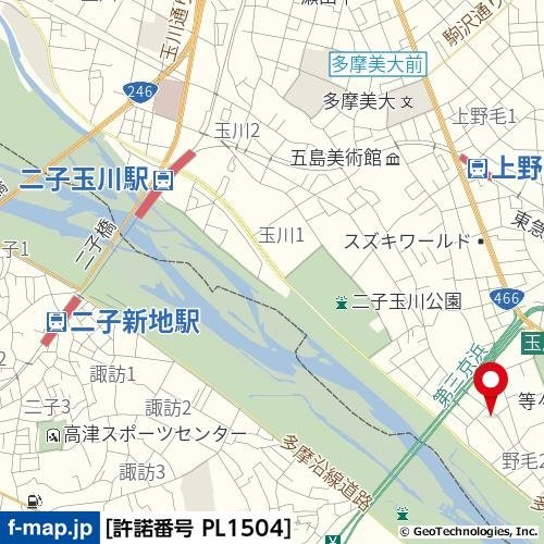 モビーレ等々力の地図