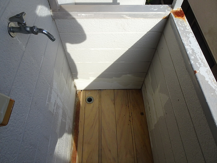 本町コーポあさひのバルコニー