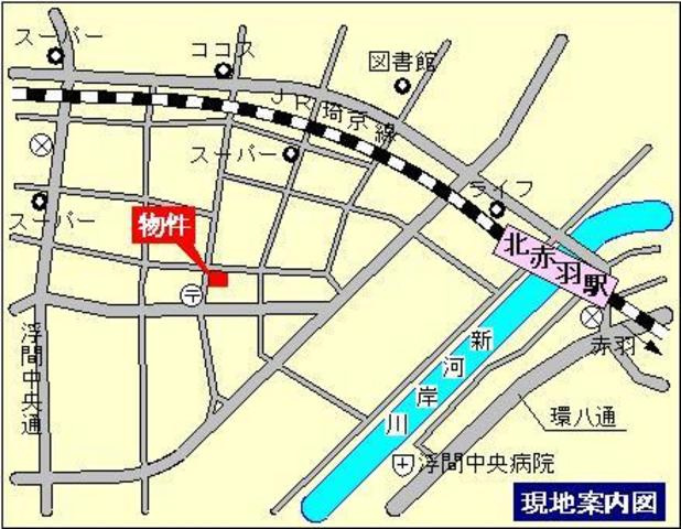 ヴァルム北赤羽の地図|★案内図★