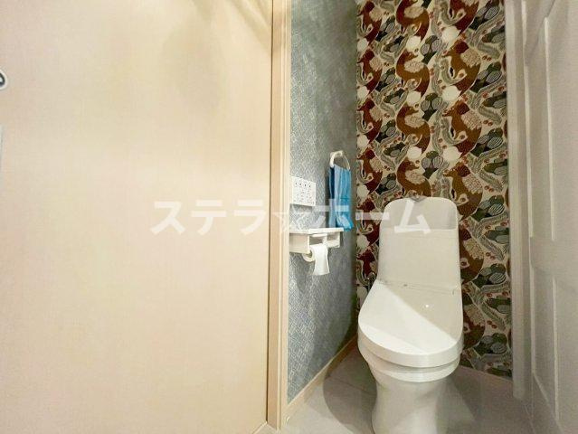 加島1戸建のトイレ|シンプルで使いやすいトイレです