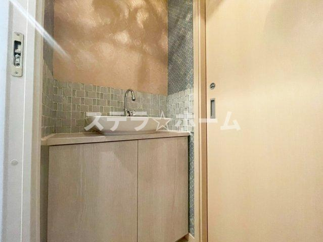 加島1戸建の洗面所|使いやすい洗面所です