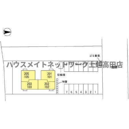 ｇｒｏｗｉｎｇの区画図|配置図