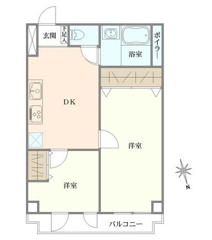 【間取り】 | ★仲介手数料無料★麻布狸穴ナショナルコート（リノベーション工事済み）