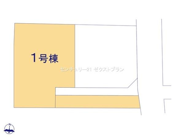 前橋市前箱田町1期 1号棟の区画図|区画図