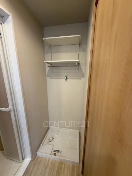 ベルメゾン末広Ｅの独立洗面台|洗濯機置き場