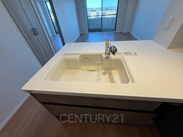 ベルヴィル高崎中居町のキッチン|浄水器付きです。