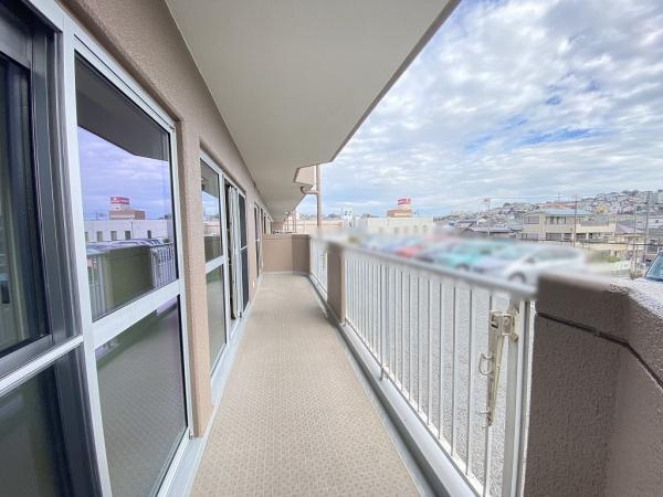 【バルコニー】 | サンヴェール朝霧ヶ丘A棟