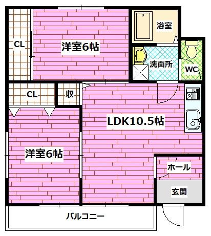 リャノス矢野西の間取り