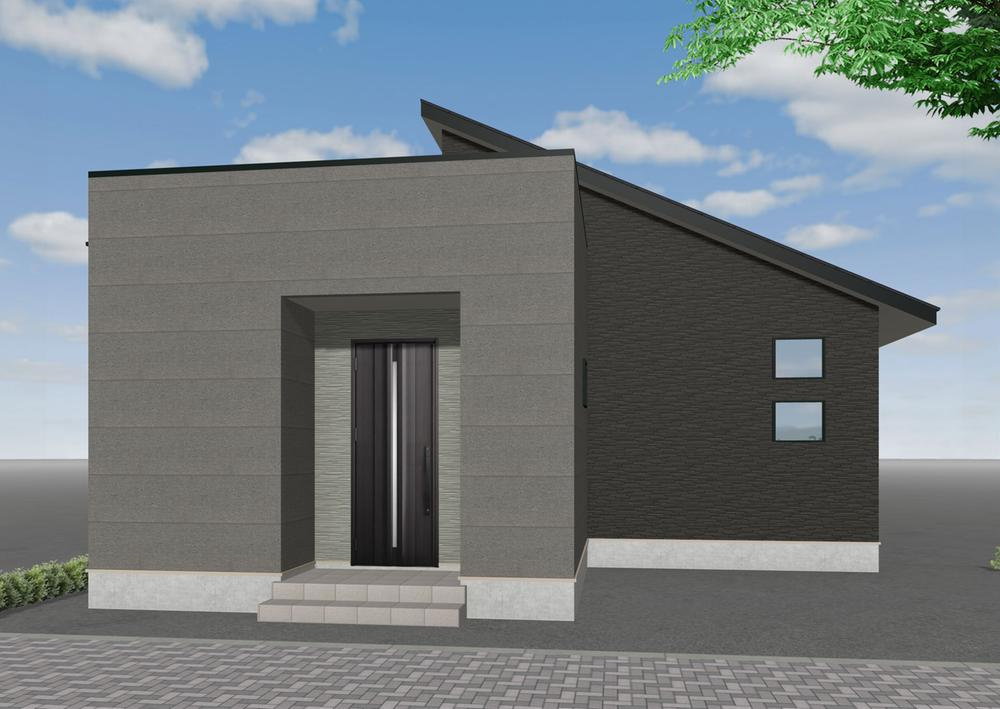 小郡市小郡　新築戸建　3号地の外観パース|外観パースです