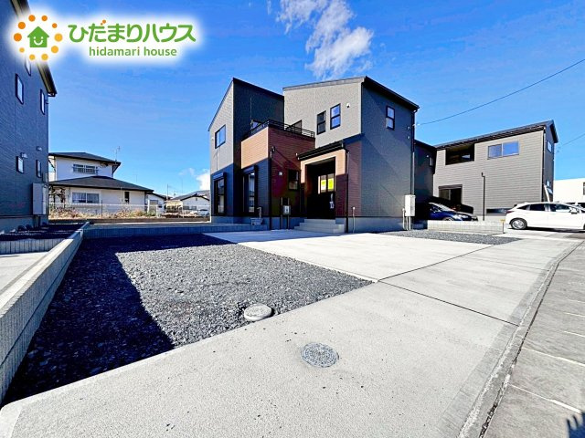 【駐車場】 | ひたちなか市稲田10期　新築戸建　4号棟 | 整備された駐車場で、マイカーを気兼ねなく洗車できます