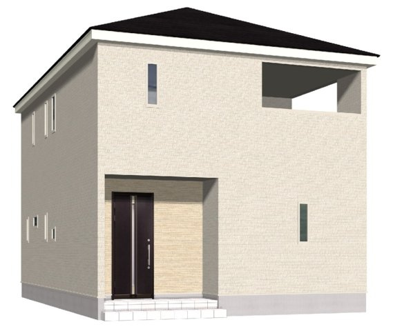 広丘竪石第4　4号棟の外観パース
