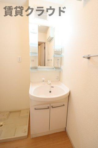 ボナールの洗面所|スペースが確保できる洗面所です