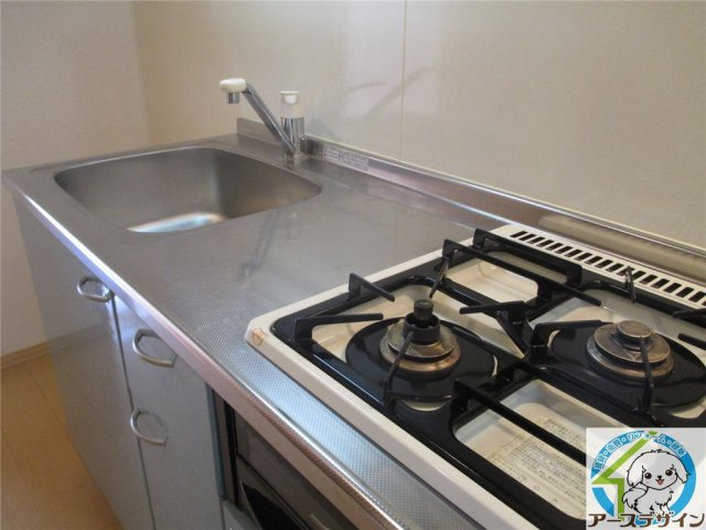 フローラ山の下のキッチン