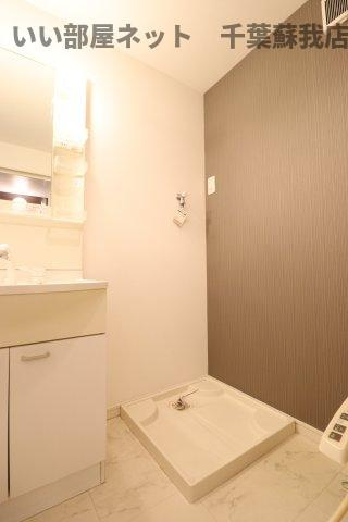 ゼウスの洗面所|洗濯機置場