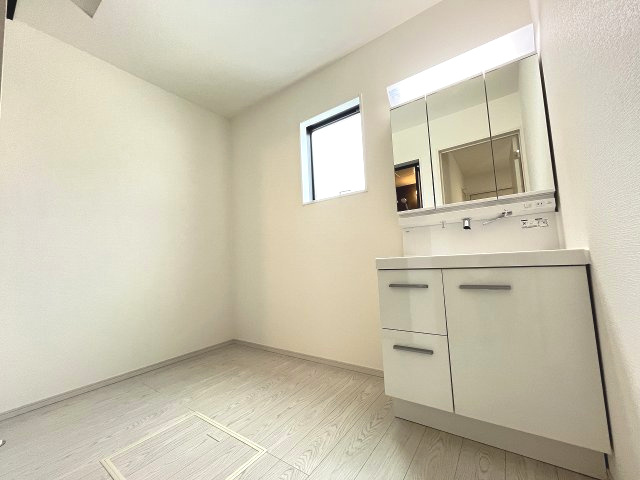 【洗面所】 | 大野城市牛頸3丁目1期　2号棟（全2棟）【仲介手数料無料・0円】 | 現地写真。