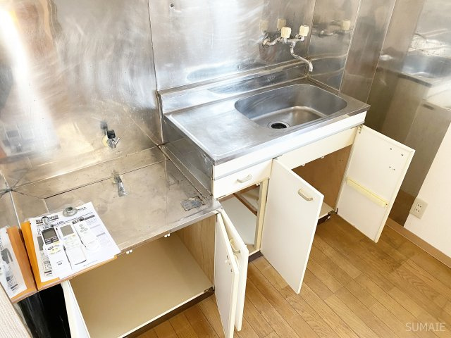 エムズコート土呂のキッチン|ガスコンロ設置可能！