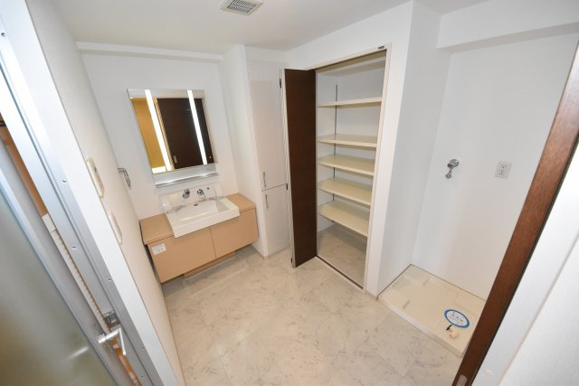 BRAVI南堀江の洗面所