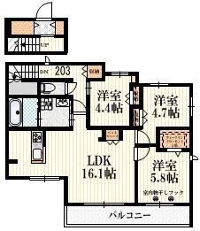 Ｅｓｐｅｒａｎｚａの間取り
