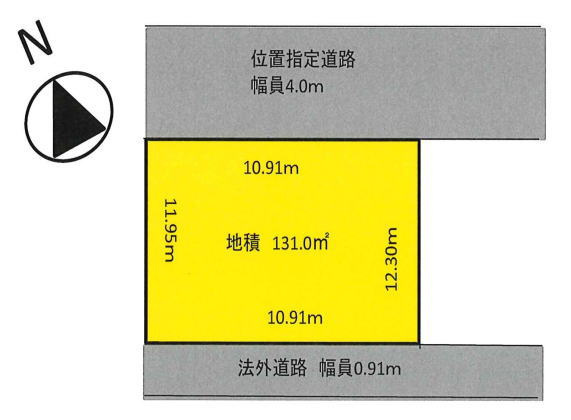 鴻巣市松原1丁目　売地