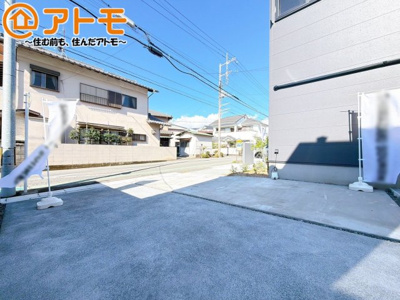 【駐車場】 | 沼津市大岡　分譲住宅　西棟 | ゆったりスペースで、駐車も楽ちん♪