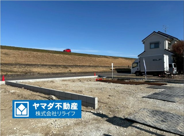 新築戸建　羽島市福寿町2期　全4区画分譲の外観|「現地（2025年12月5日）撮影」　
■外観写真　
■ヤマダ不動産　株式会社リライフ　