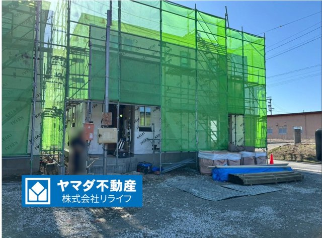 新築戸建　羽島市福寿町2期　全4区画分譲の外観|「現地（2025年12月5日）撮影」　
■外観写真　
■ヤマダ不動産　株式会社リライフ　