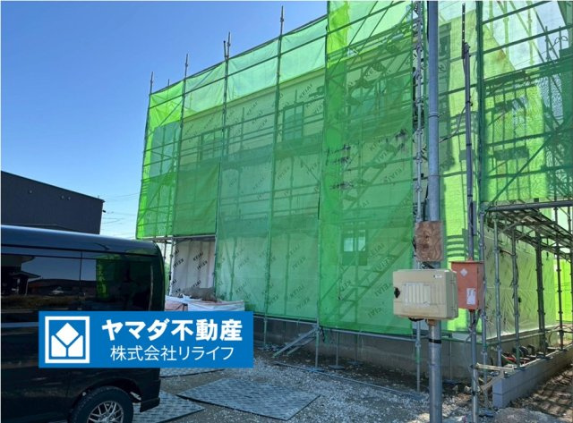 新築戸建　羽島市福寿町2期　全4区画分譲の外観|「現地（2025年12月5日）撮影」　
■外観写真　
■ヤマダ不動産　株式会社リライフ　