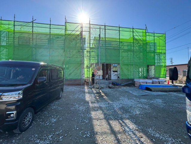 新築戸建　羽島市福寿町2期　全4区画分譲の外観|「現地（2025年12月5日）撮影」　
■全体写真　
■ヤマダ不動産　株式会社リライフ　