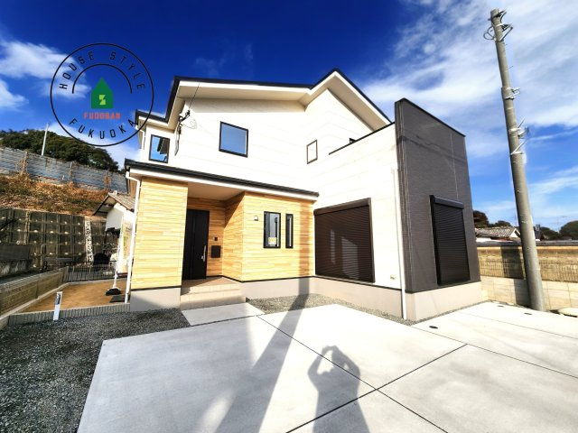 筑紫野市大字古賀第2-1棟（1号棟）　の外観|デザイン性のある外観です。