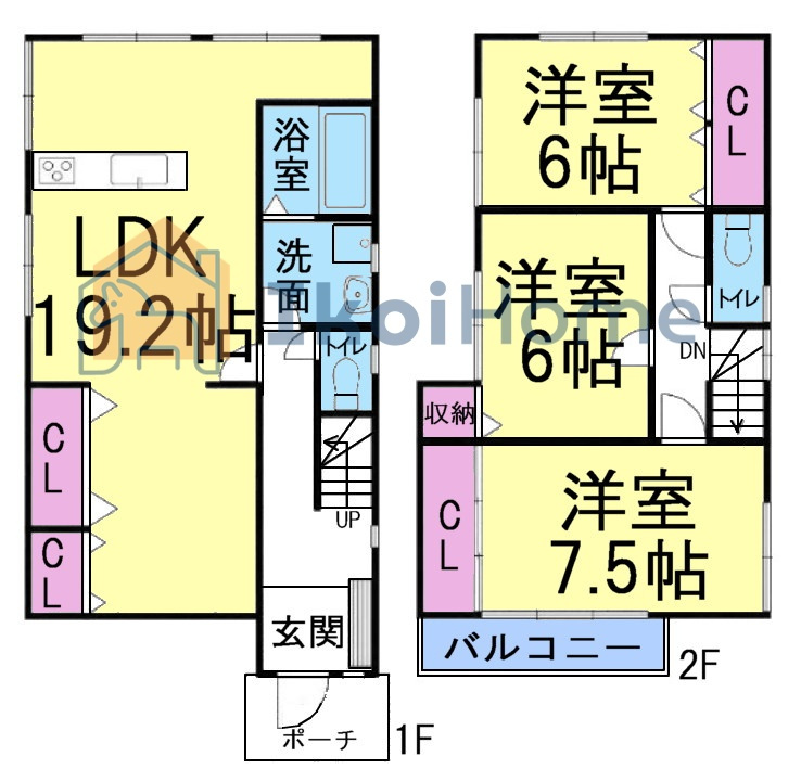 神戸市西区中野１丁目　中古戸建の間取り|【ホームページに現地動画掲載中】●年中無休：当日予約可●LDK19.2帖！全室クロス張替でピカピカ！