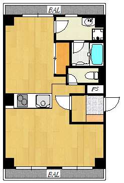 フジマンションの間取り|間取りです☆