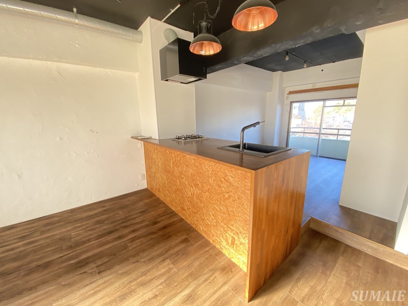 フジマンションのキッチン|カウンターキッチンです☆