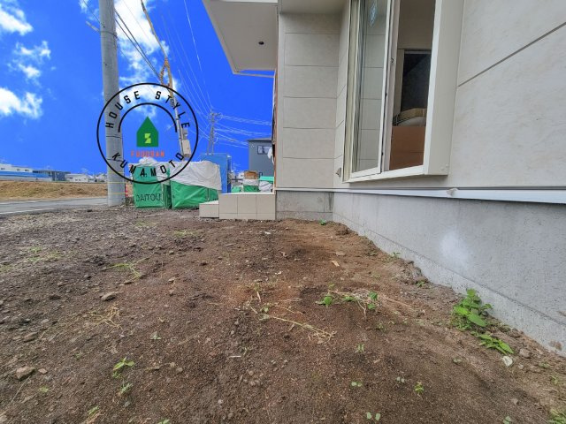 熊本市北区鶴羽田4丁目第7₋5棟(5号棟)の庭|お庭で自由な時間を過ごせます。